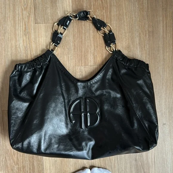 Anine Bing Black Leather Bag - Picture 8 of 16